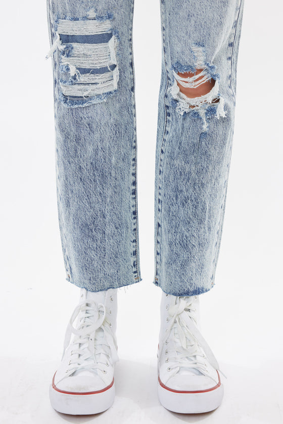 Chesney High Rise Straight Leg Jeans - Official Kancan USA