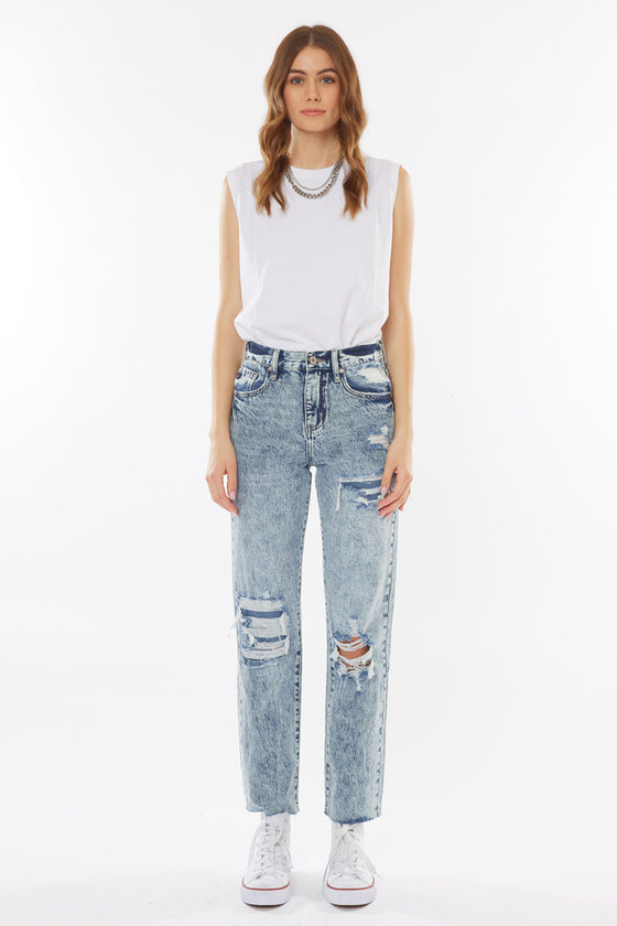 Chesney High Rise Straight Leg Jeans - Official Kancan USA
