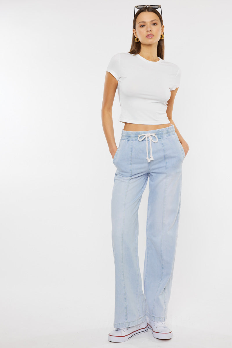 Alina Ultra High Rise Wide Leg Jeans - Official Kancan USA