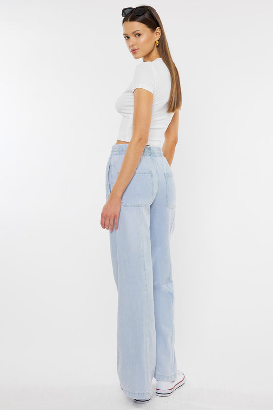 Alina Ultra High Rise Wide Leg Jeans - Official Kancan USA