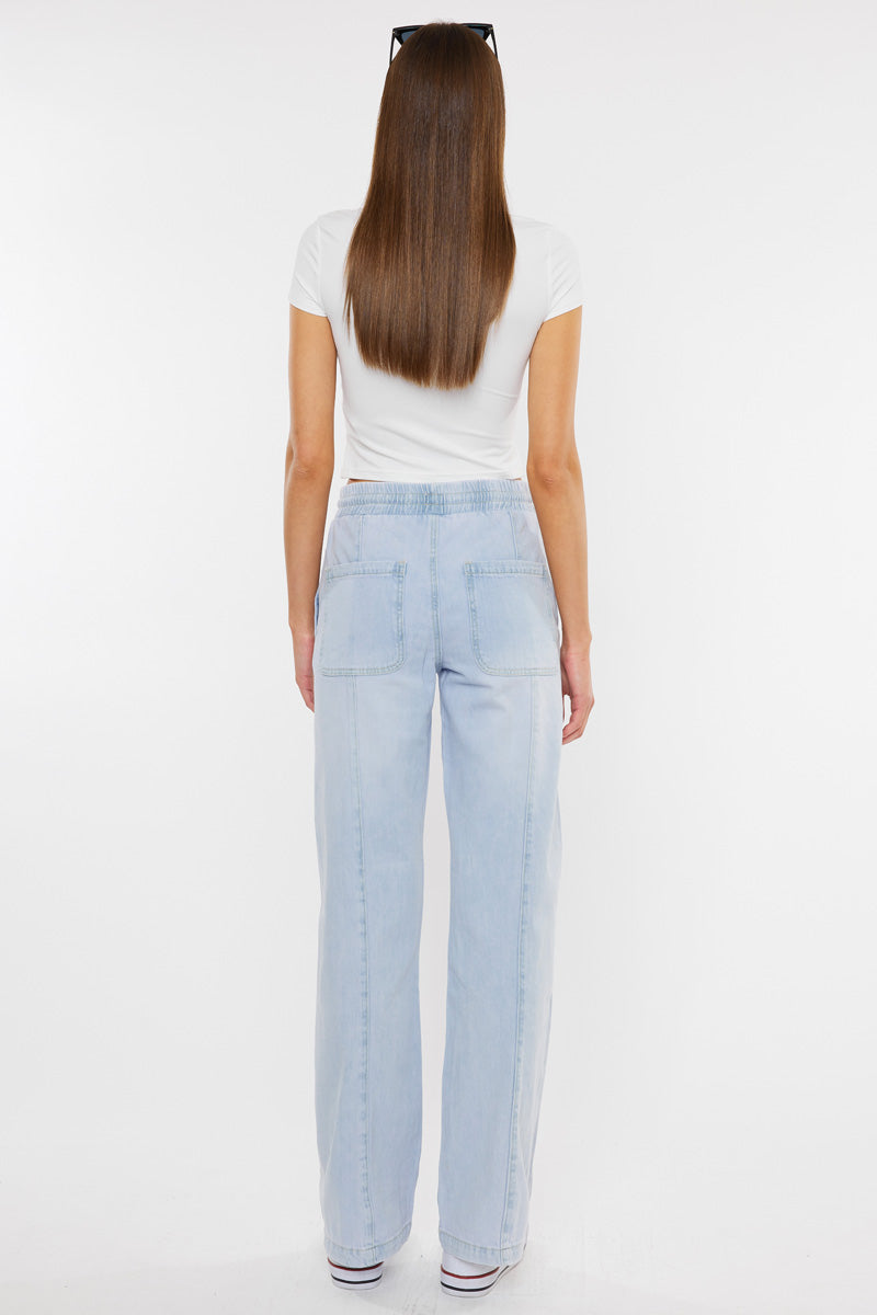 Alina Ultra High Rise Wide Leg Jeans - Official Kancan USA