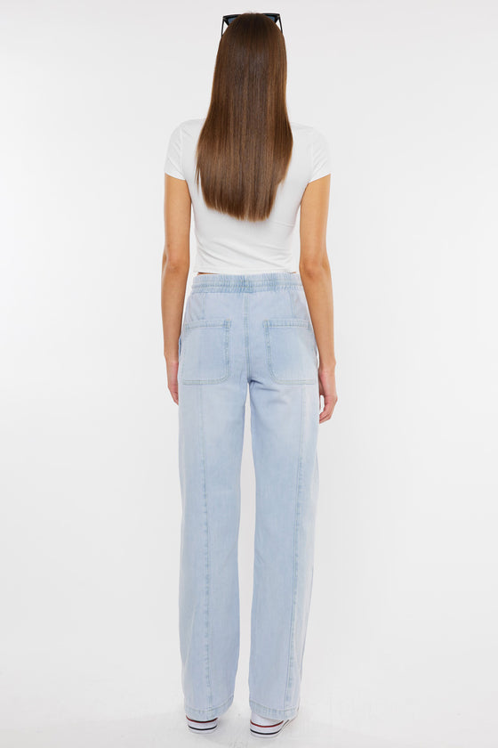 Alina Ultra High Rise Wide Leg Jeans - Official Kancan USA
