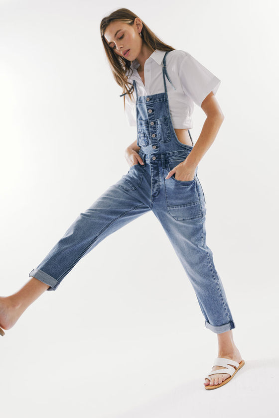 Marceline Straight Leg Overalls - Official Kancan USA