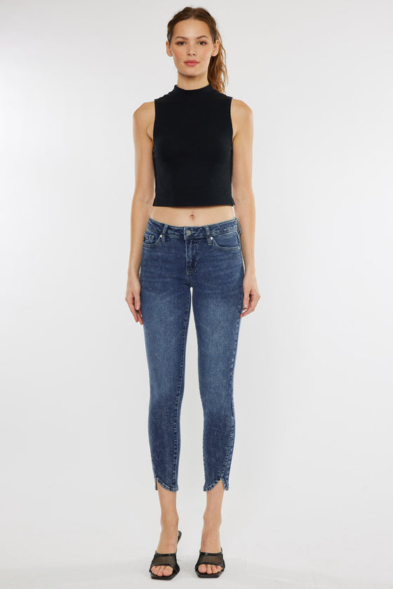 Temple Mid Rise Ankle Skinny - Official Kancan USA