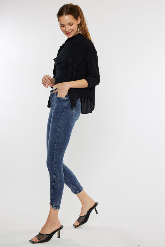 Temple Mid Rise Ankle Skinny - Official Kancan USA