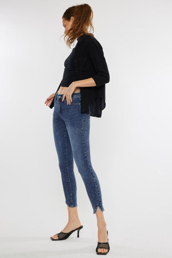 Temple Mid Rise Ankle Skinny - Official Kancan USA