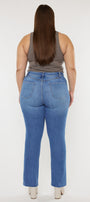 Lory High Rise Slim Straight Jeans (Plus Size) - Official Kancan USA