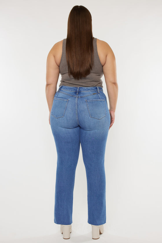 Lory High Rise Slim Straight Jeans (Plus Size) - Official Kancan USA