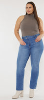 Lory High Rise Slim Straight Jeans (Plus Size) - Official Kancan USA