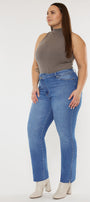 Lory High Rise Slim Straight Jeans (Plus Size) - Official Kancan USA