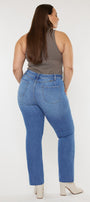 Lory High Rise Slim Straight Jeans (Plus Size) - Official Kancan USA