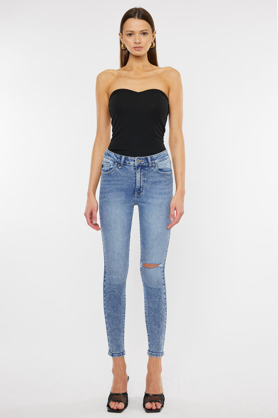Vincity High Rise Ankle Skinny Jeans - Official Kancan USA
