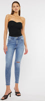 Vincity High Rise Ankle Skinny Jeans - Official Kancan USA