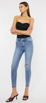 Vincity High Rise Ankle Skinny Jeans - Official Kancan USA