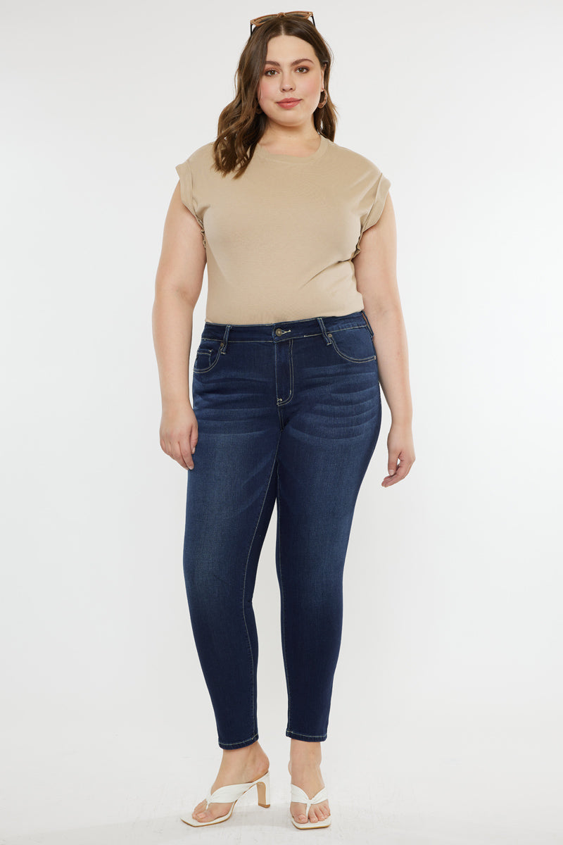 Elizabeth High Rise Super Skinny Jeans (Plus Size) – Official Kancan USA