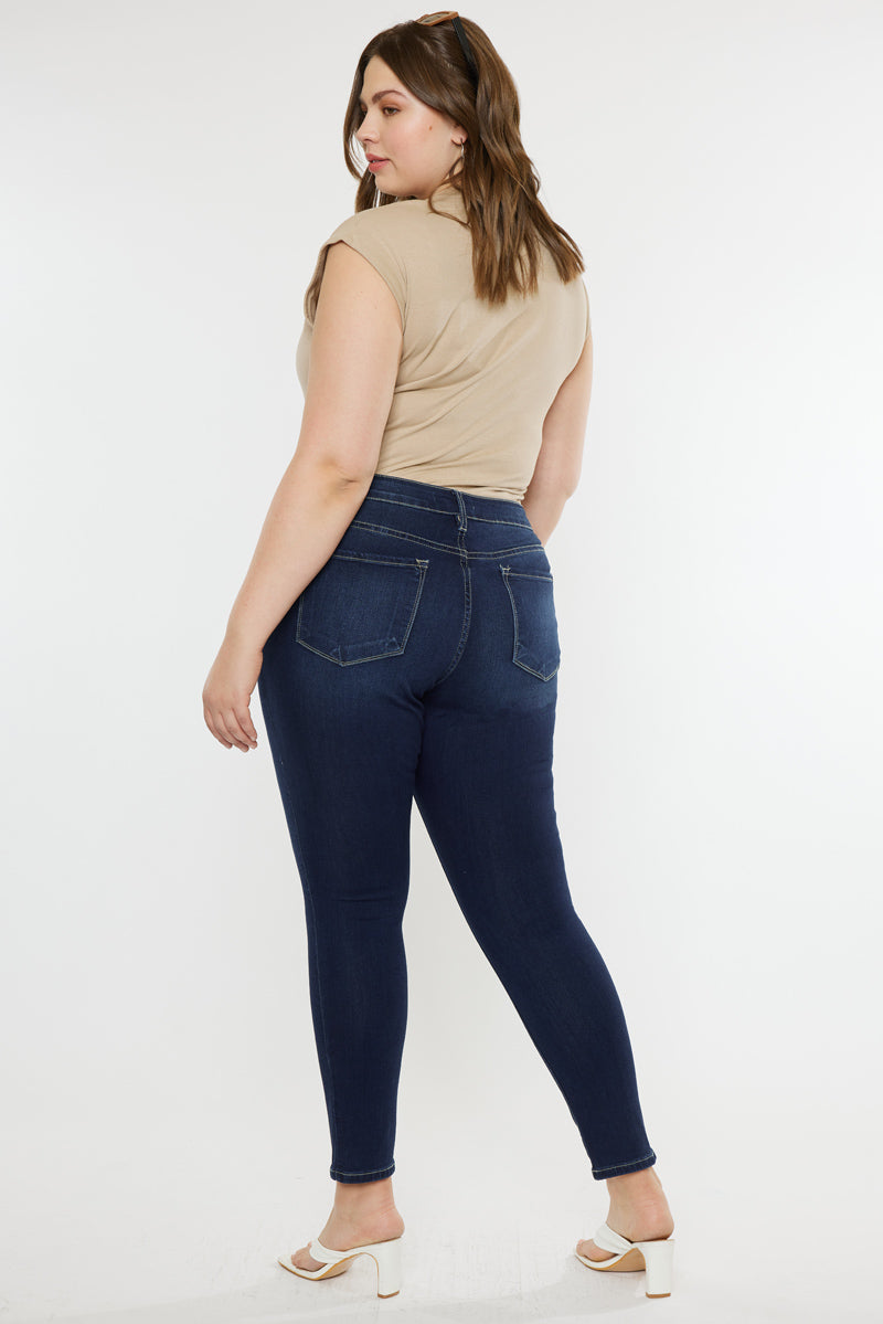 Elizabeth High Rise Super Skinny Jeans (Plus Size) – Official Kancan USA
