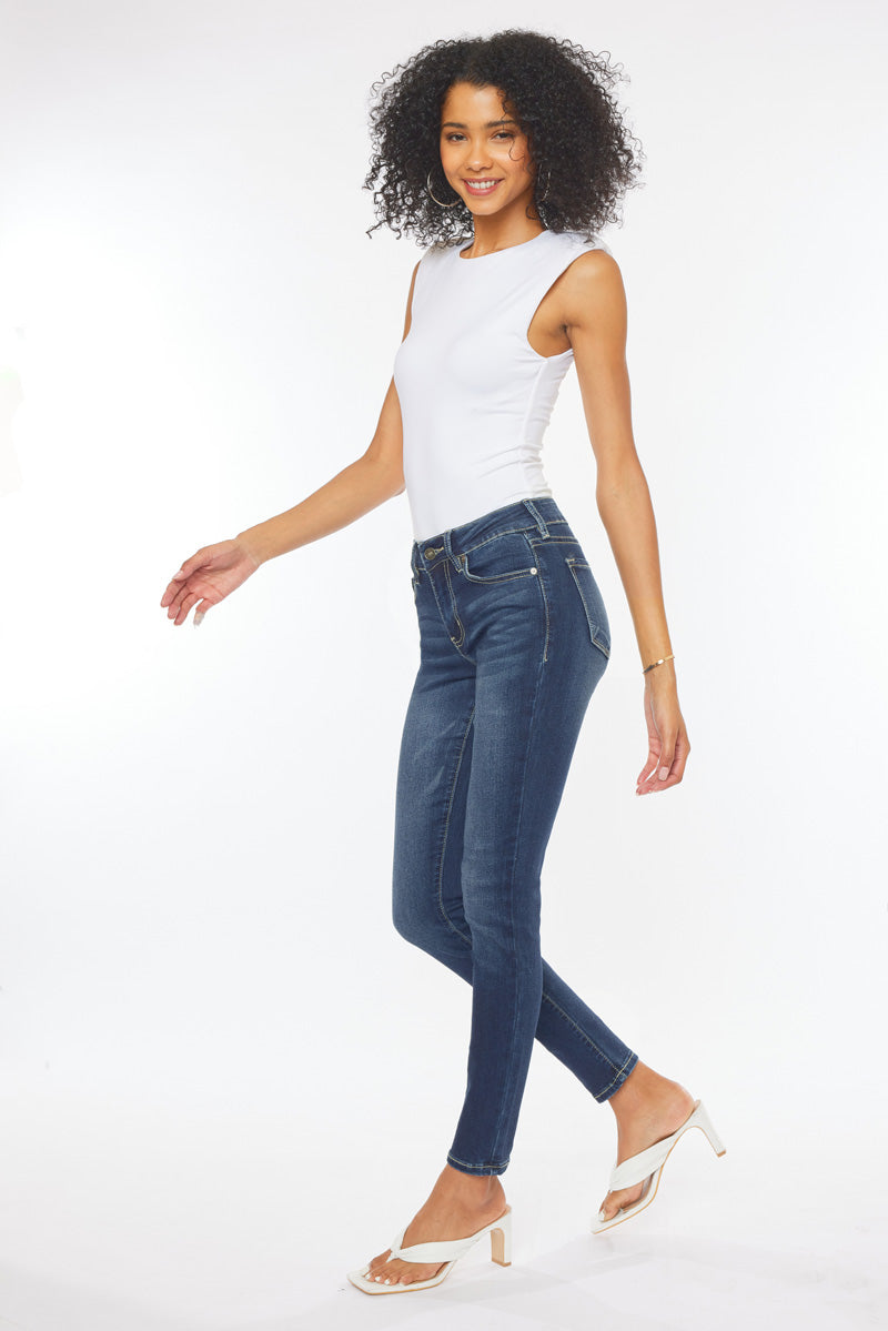 Francesca Mid Rise Super Skinny Jeans - Official Kancan USA