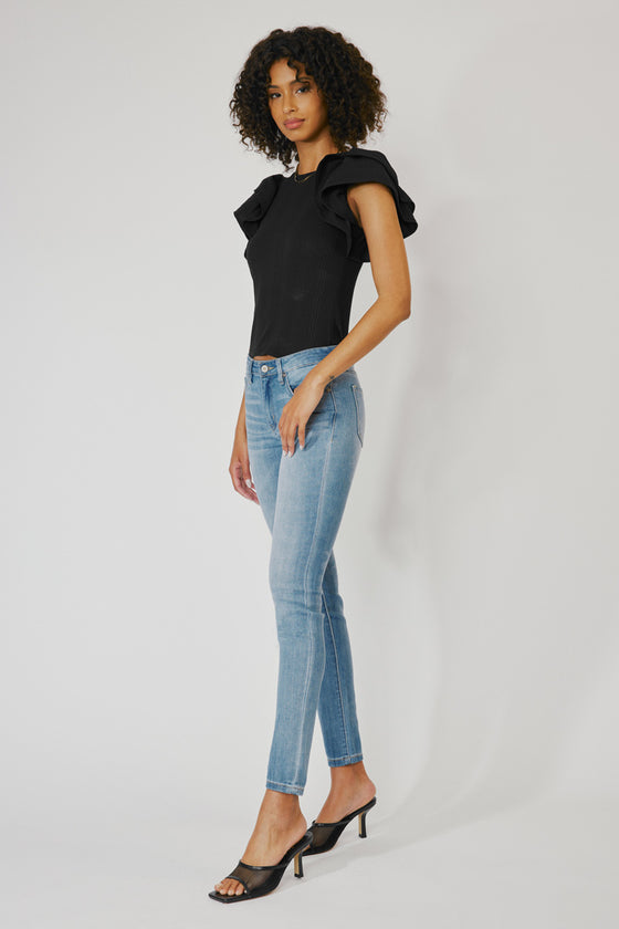 Ashlyn Mid Rise Super Skinny Jeans - Official Kancan USA