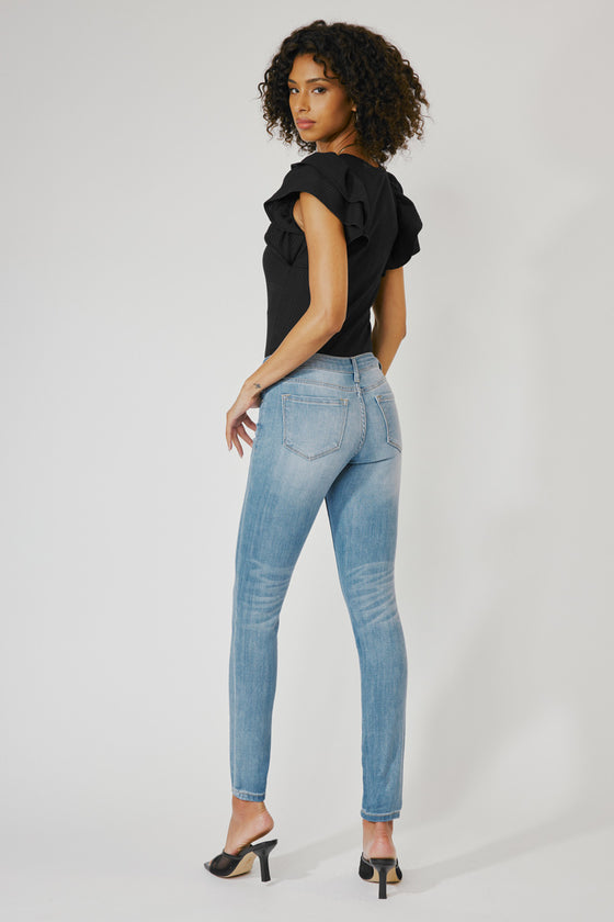 Ashlyn Mid Rise Super Skinny Jeans - Official Kancan USA