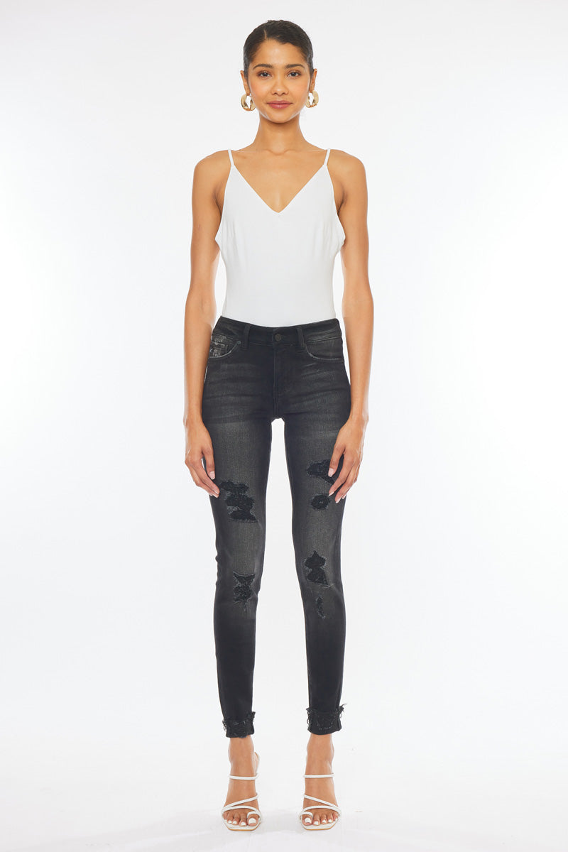 Jessie Mid Rise Super Skinny Jeans - Official Kancan USA
