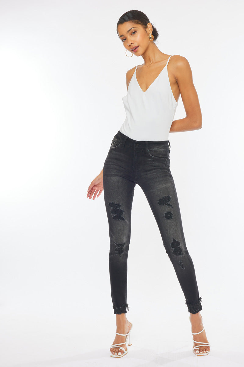 Jessie Mid Rise Super Skinny Jeans - Official Kancan USA