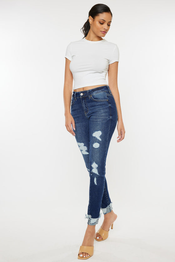 Sienna Mid Rise Super Skinny Jeans - Official Kancan USA