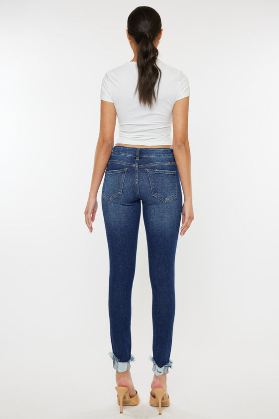 Sienna Mid Rise Super Skinny Jeans - Official Kancan USA