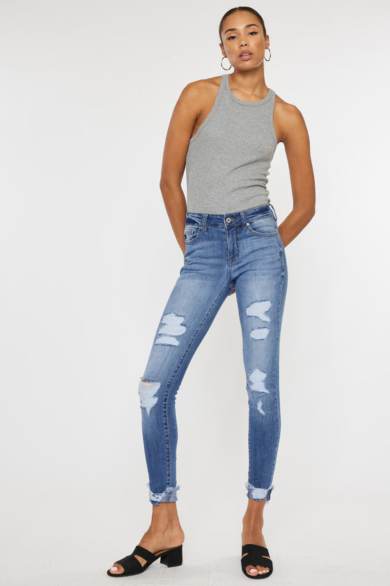 Florence Mid Rise Super Skinny Jeans - Official Kancan USA