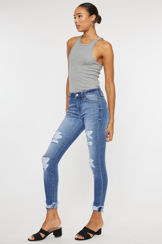 Florence Mid Rise Super Skinny Jeans - Official Kancan USA