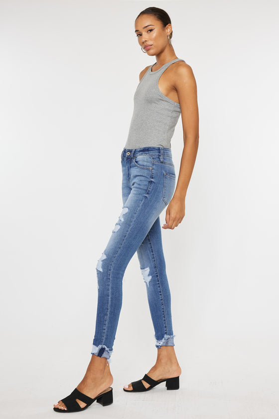 Florence Mid Rise Super Skinny Jeans - Official Kancan USA