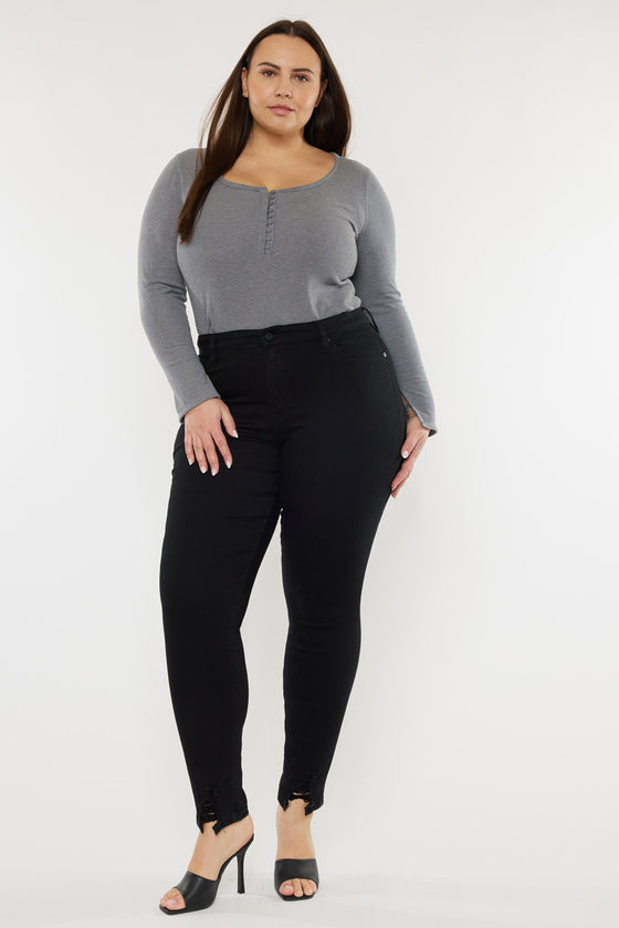 Jones High Rise Ankle Skinny Jeans (Plus Size) - Official Kancan USA