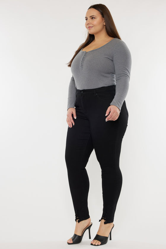 Jones High Rise Ankle Skinny Jeans (Plus Size) - Official Kancan USA