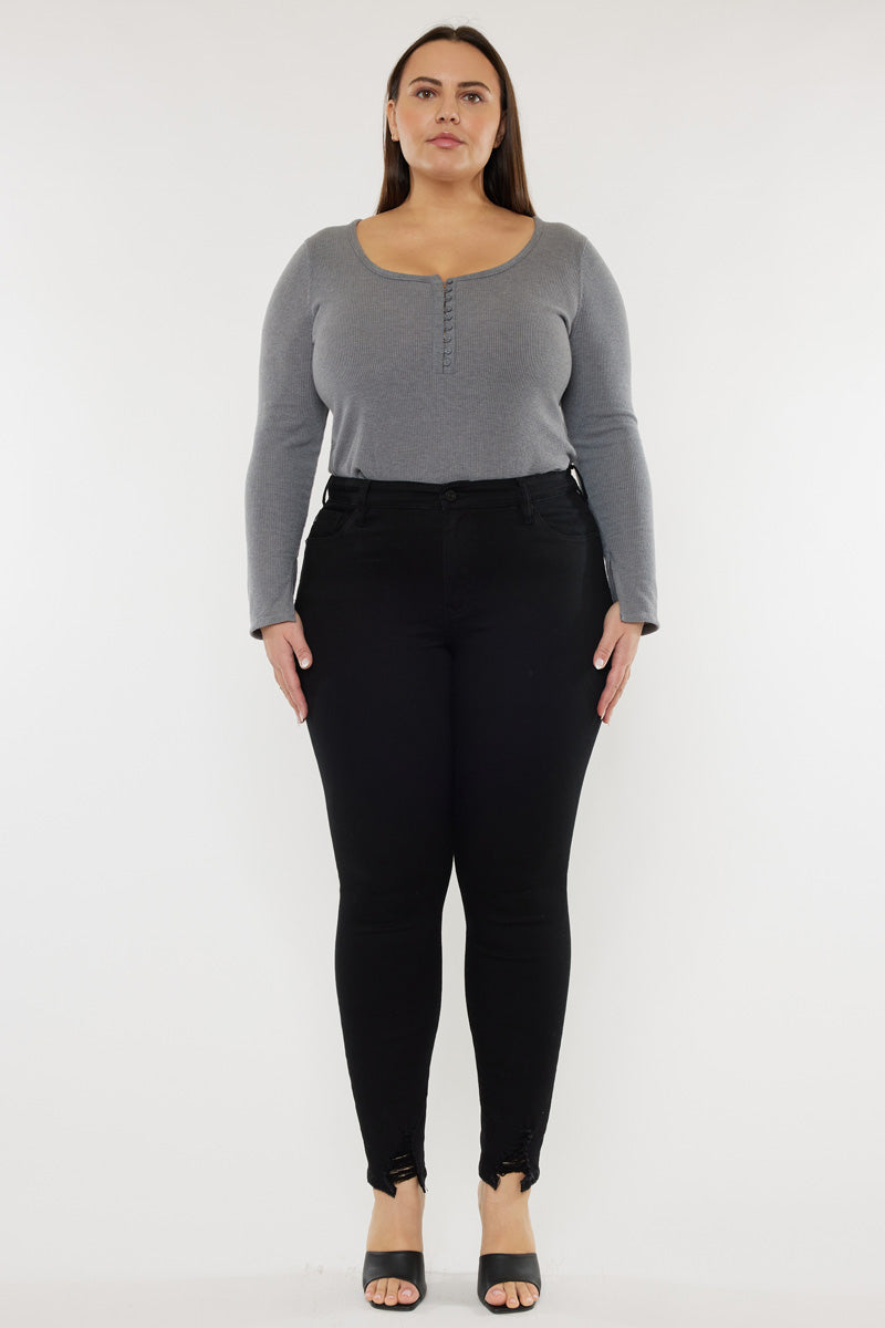 Jones High Rise Ankle Skinny Jeans (Plus Size) - Official Kancan USA