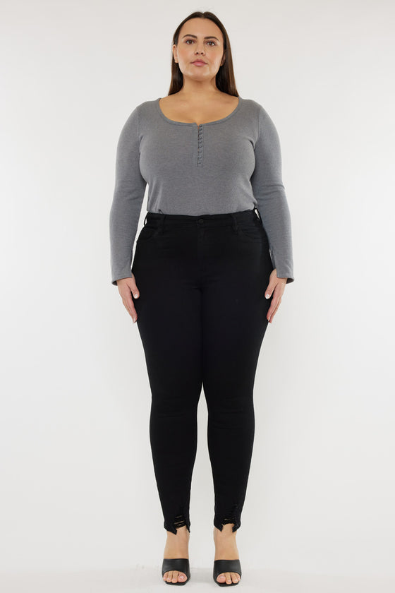 Jones High Rise Ankle Skinny Jeans (Plus Size) - Official Kancan USA