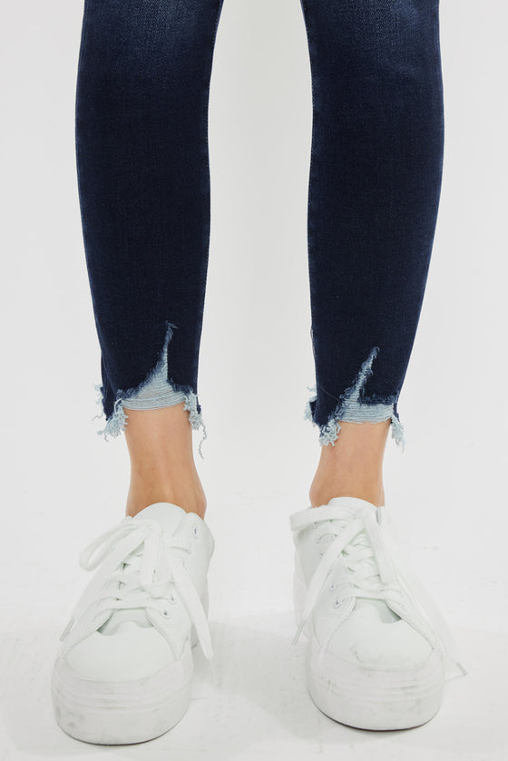 Aiya High Rise Ankle Skinny Jeans - Official Kancan USA