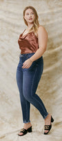 Journey Ultra High Rise Ankle Skinny Jeans (Plus Size) - Official Kancan USA