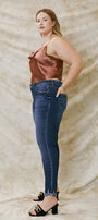 Journey Ultra High Rise Ankle Skinny Jeans (Plus Size) - Official Kancan USA