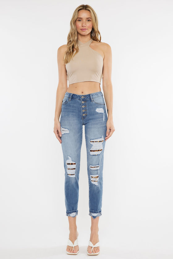 Leona High Rise Ankle Skinny Jeans - Official Kancan USA