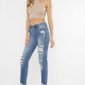 Leona High Rise Ankle Skinny Jeans - Official Kancan USA