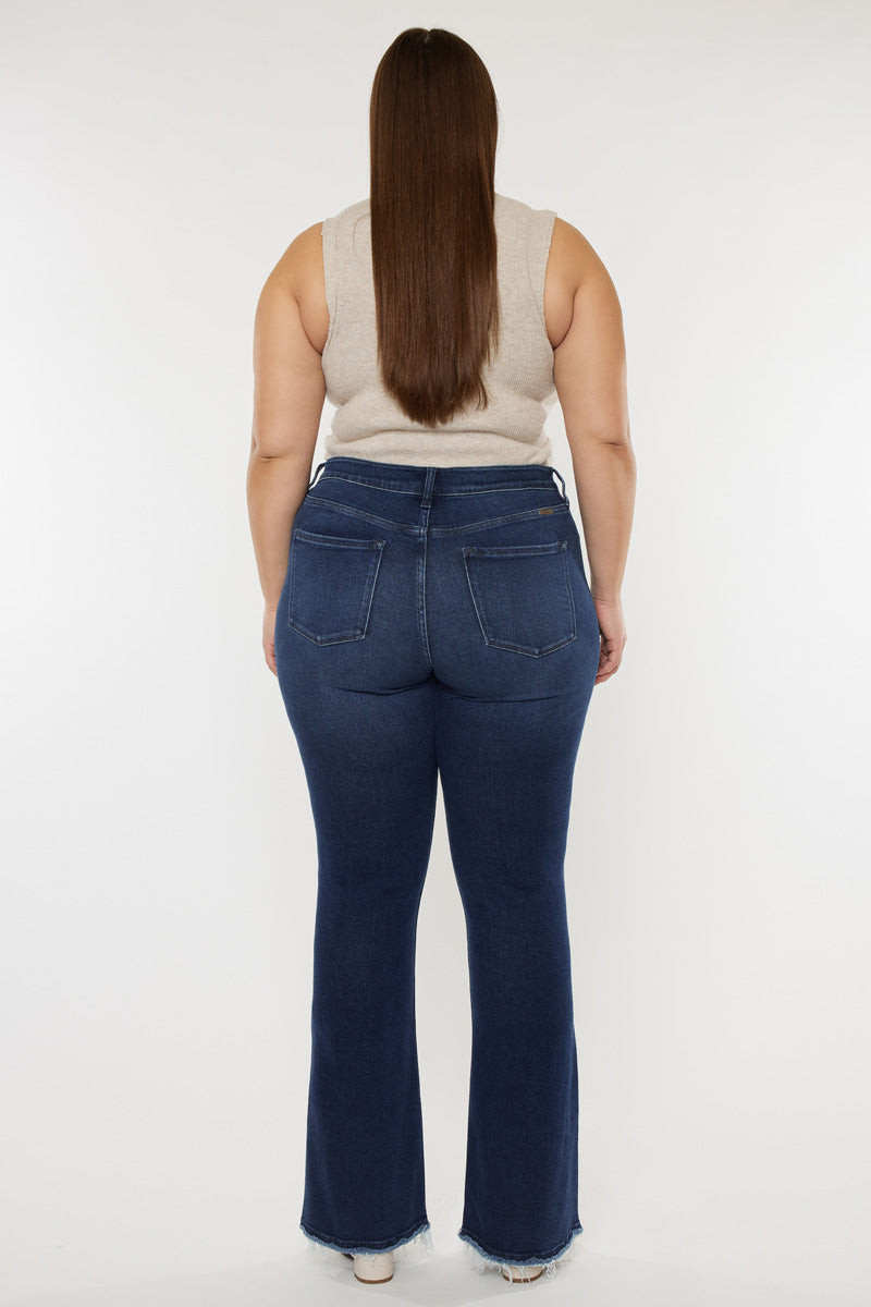 Yvette High Rise Flare Jeans - Plus - Official Kancan USA