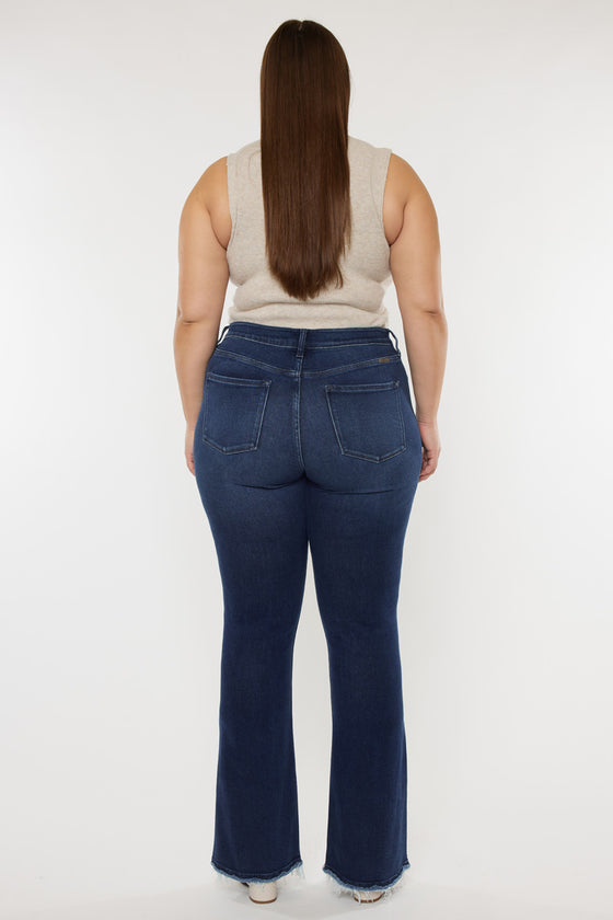 Yvette High Rise Flare Jeans - Plus - Official Kancan USA