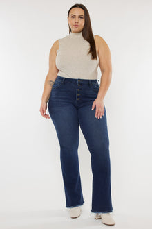  Yvette High Rise Flare Jeans - Plus - Official Kancan USA
