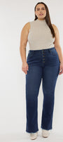 Yvette High Rise Flare Jeans - Plus - Official Kancan USA