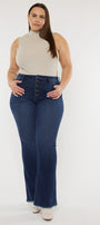 Yvette High Rise Flare Jeans - Plus - Official Kancan USA