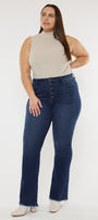 Yvette High Rise Flare Jeans - Plus - Official Kancan USA