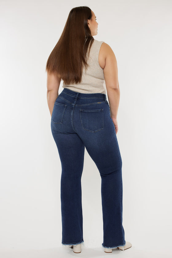Yvette High Rise Flare Jeans - Plus - Official Kancan USA