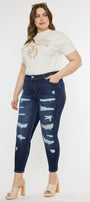Tanya High Rise Super Skinny Jeans (Plus Size) - Official Kancan USA