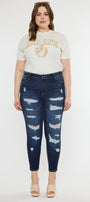 Tanya High Rise Super Skinny Jeans (Plus Size) - Official Kancan USA