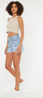 Leandra High Rise Crossover Shorts - Official Kancan USA