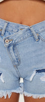 Leandra High Rise Crossover Shorts - Official Kancan USA